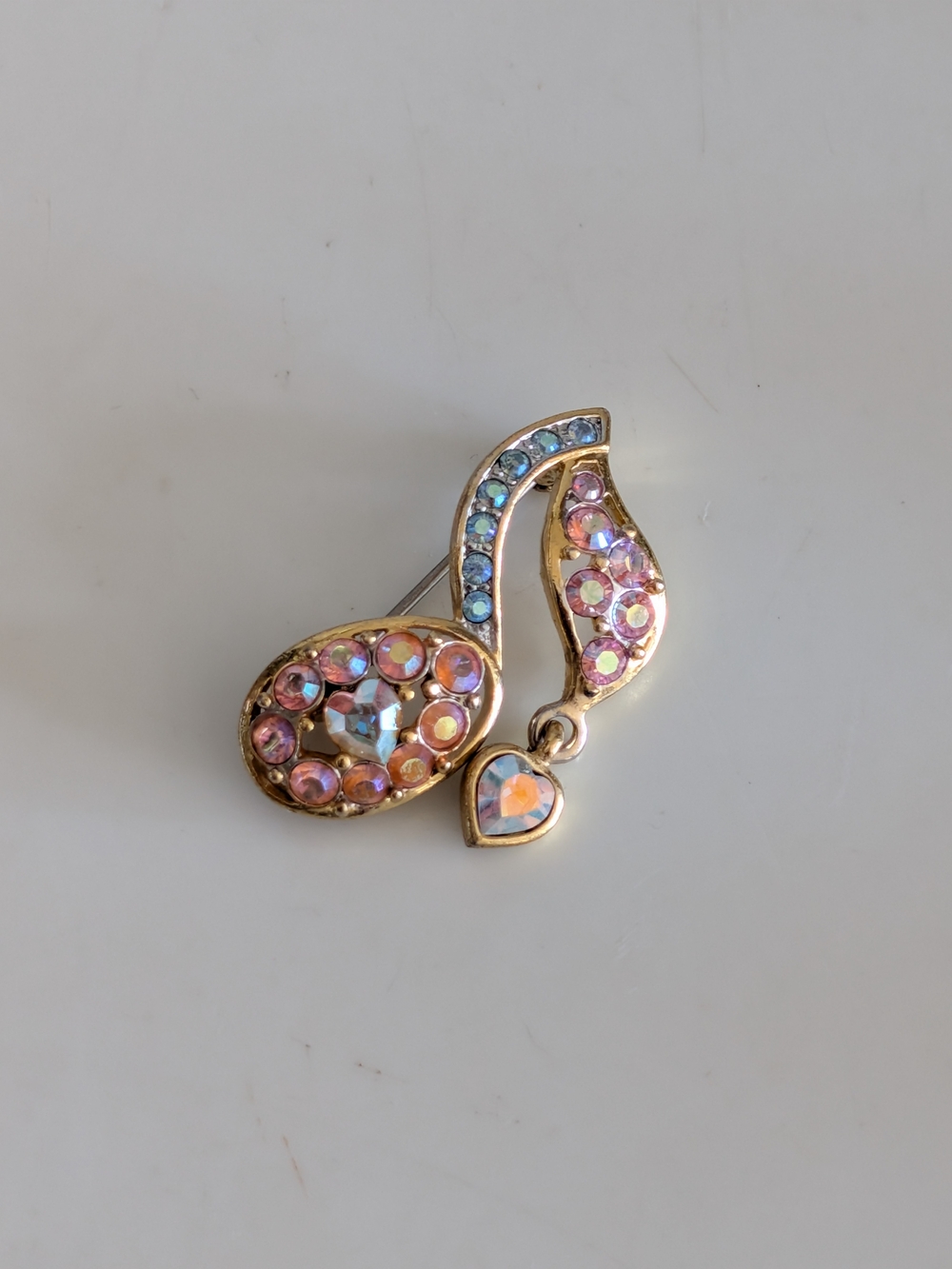 Vintage Butler Treble Musical Note Pin Brooch